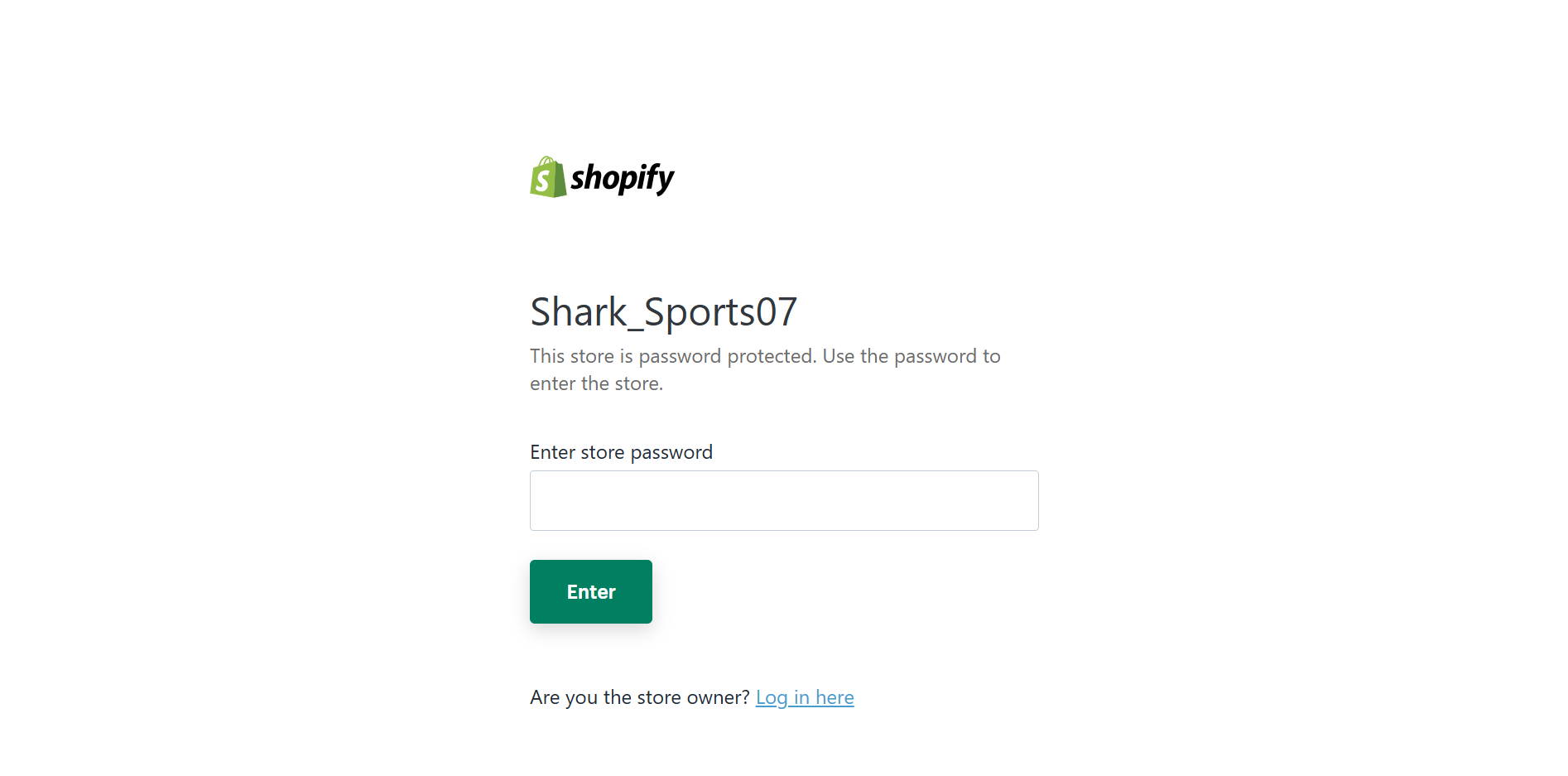 Shark Sports — Shopify Store